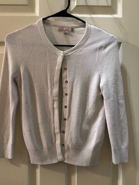 Banana Republic Cream Button-Front Women’s Cardigan